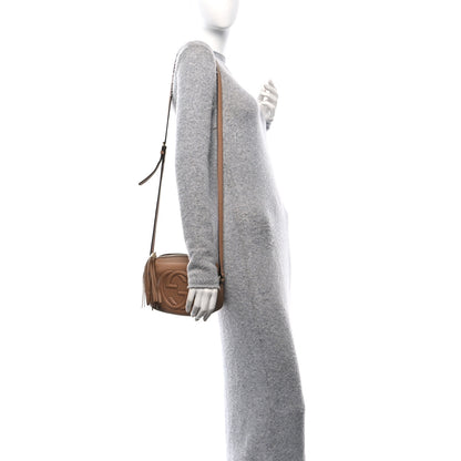 Gucci Pebbled Calfskin Small Soho Disco Bag Camelia 2 of 11