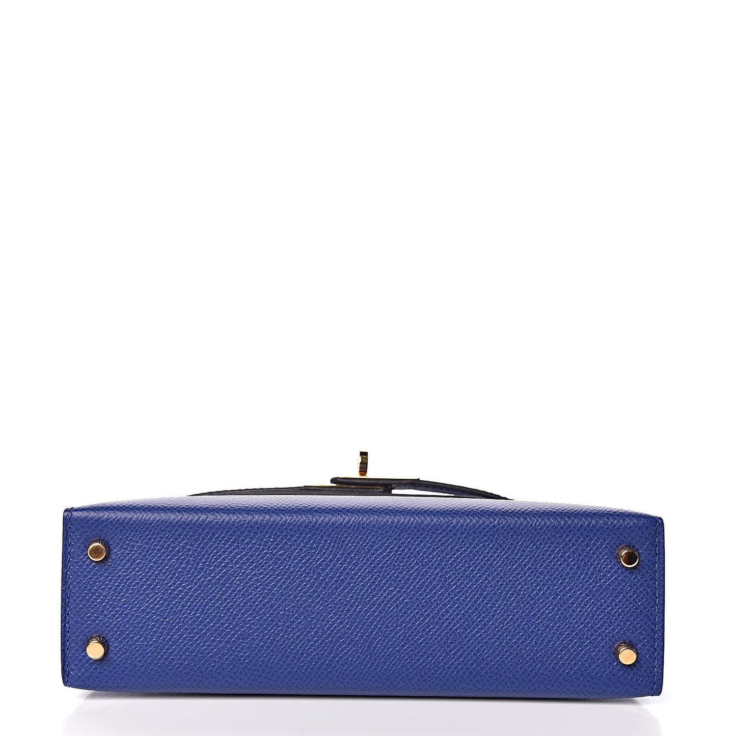 Epsom Mini Kelly Sellier 20 Bleu Electrique