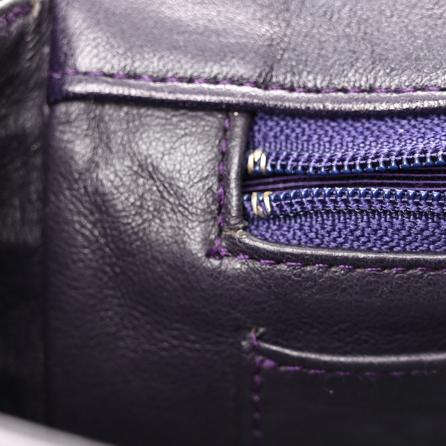 Chanel Lambskin Quilted Medium Kelly Flap Purple 12 of 23