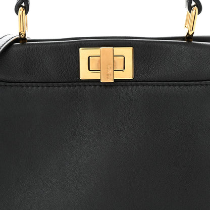 Fendi Nappa Mini Peekaboo Iconic Satchel Black 8 of 10