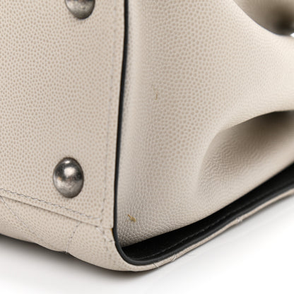 Chanel Caviar Quilted Small CC Bucket Bag Grey 12 of 12