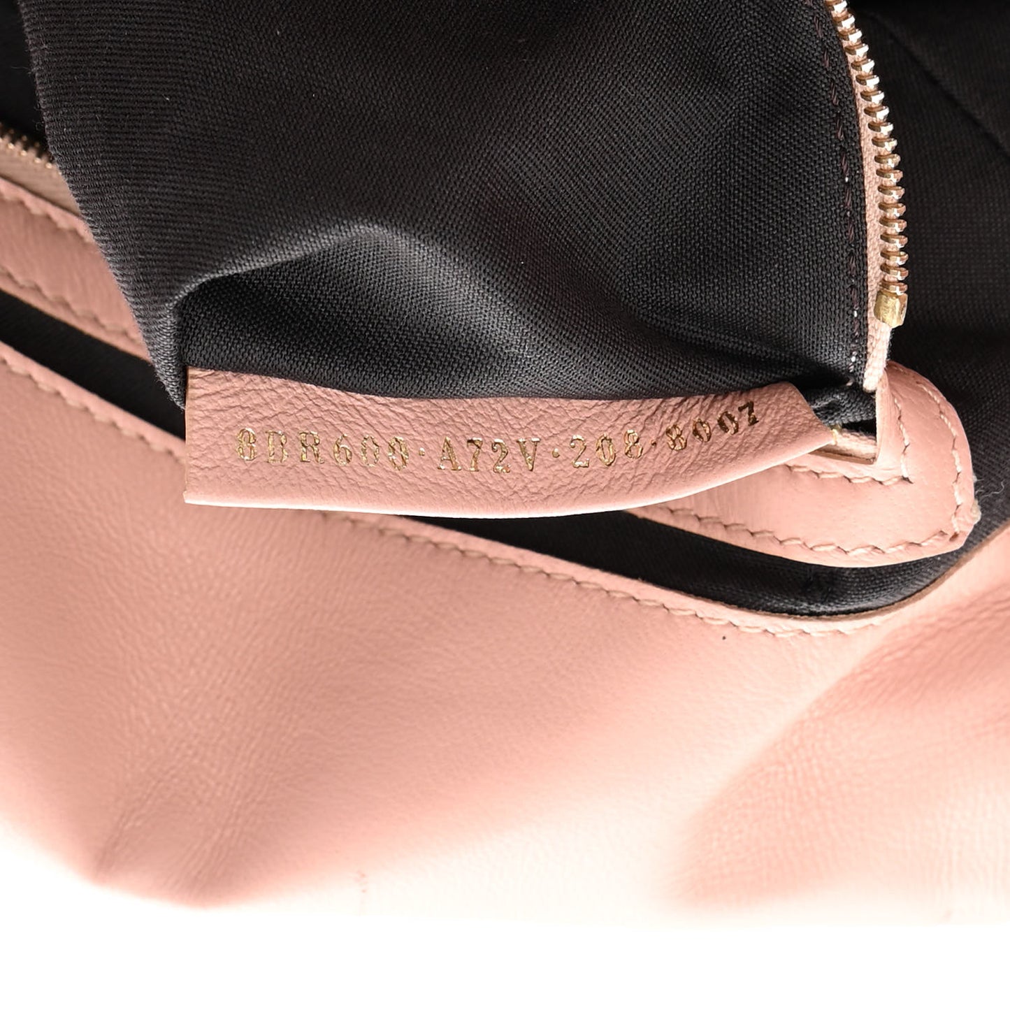 Nappa FF 1974 Embossed Baguette Rosa Bourbon