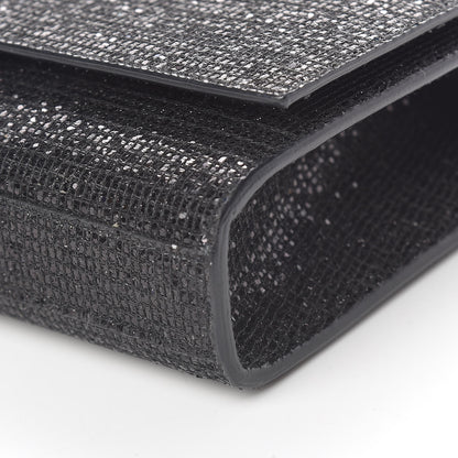 Saint Laurent Glitter Classic Monogram Cassandre Clutch Black 10 of 11