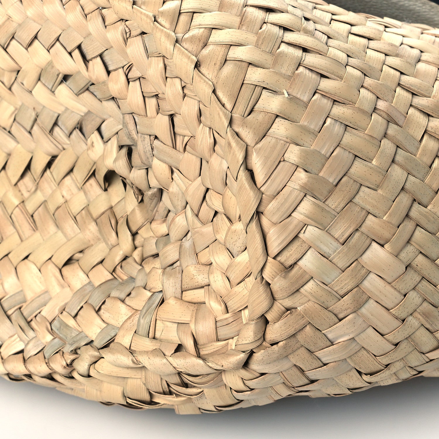Chloe Raffia Calfskin Marcie Basket White 10 of 10