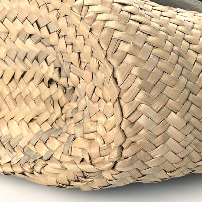 Chloe Raffia Calfskin Marcie Basket White 10 of 10