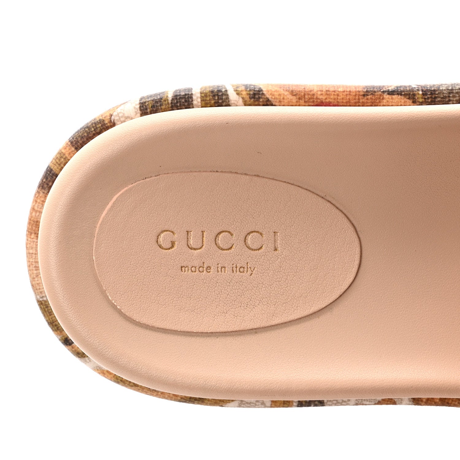 GUCCI GGスプリーム ビーチサンダル フローラ Gucci GG Supreme Monogram Water Flora Angelina Platform Slide