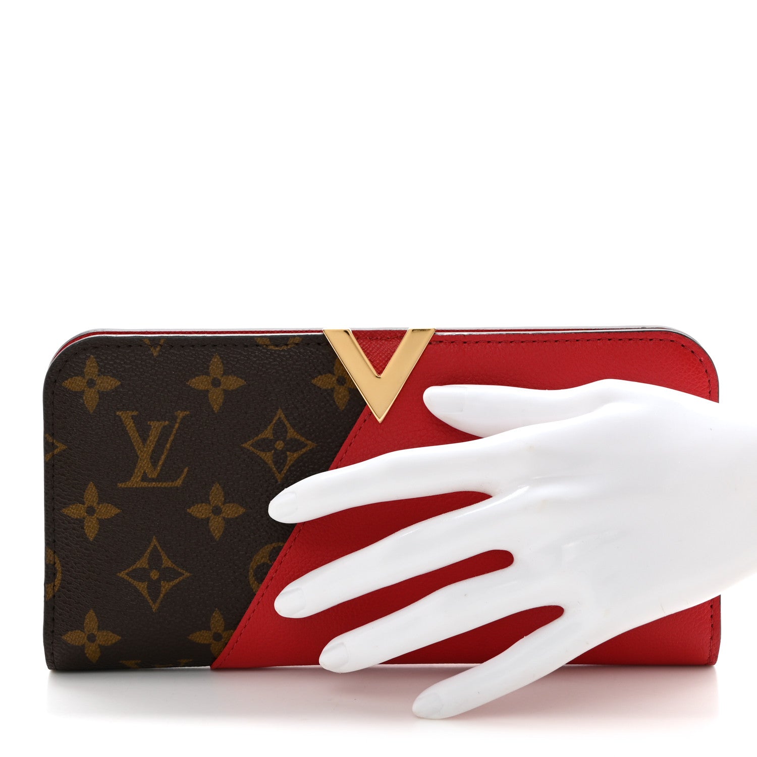 Louis Vuitton Monogram Calfskin Kimono Wallet Cherry 2 of 10
