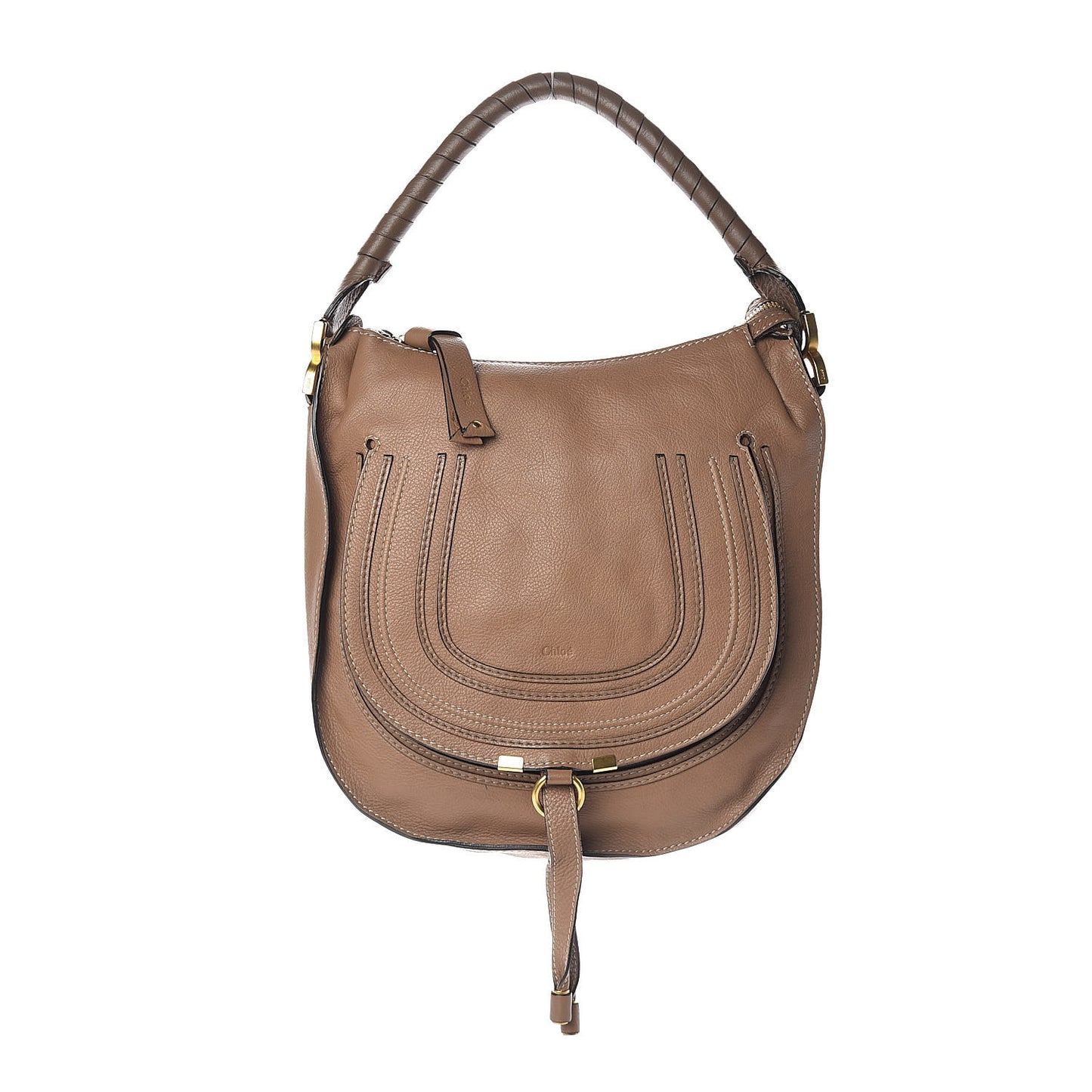Calfskin Medium Marcie Hobo Nut