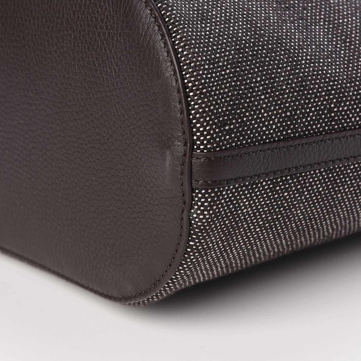 Delvaux Canvas D to D Tote MM Brown 10 of 10