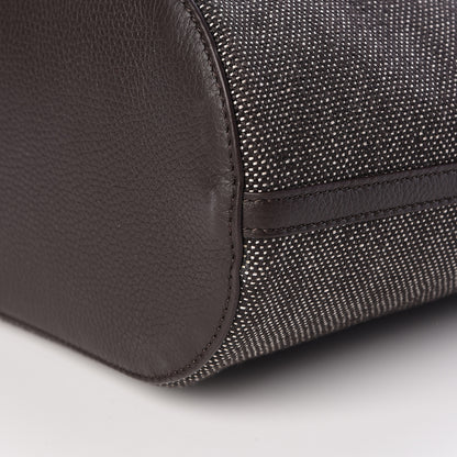 Delvaux Canvas D to D Tote MM Brown 10 of 10