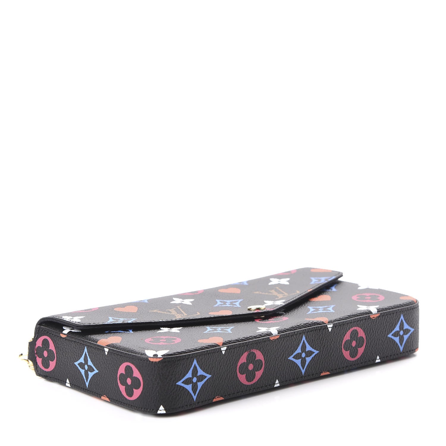 Louis Vuitton Game On Felicie Chain Wallet Black 4 of 10