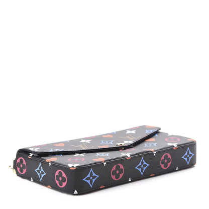 Louis Vuitton Game On Felicie Chain Wallet Black 4 of 10