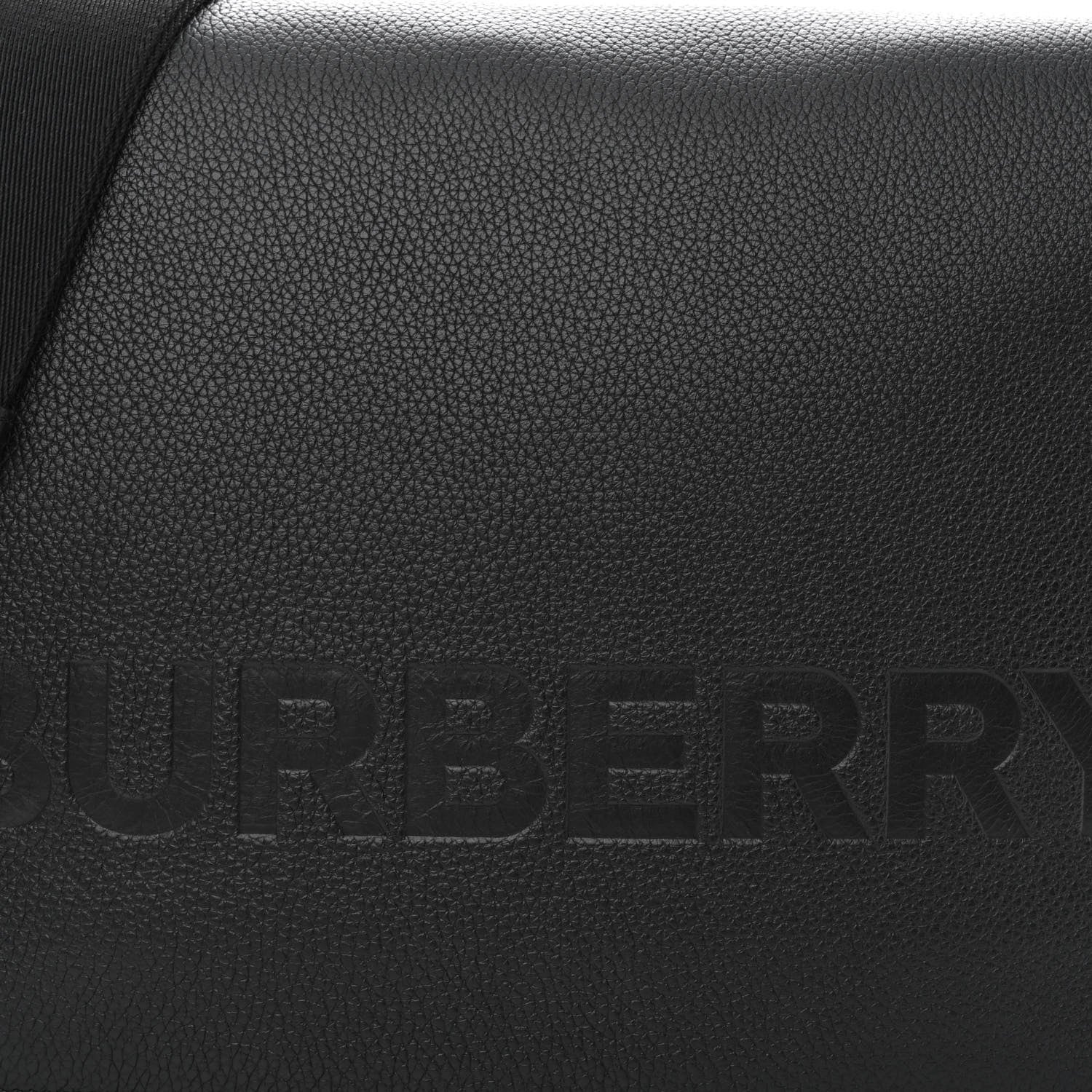 Burberry Grainy Calfskin Embossed Bruno Messenger Black 10 of 17