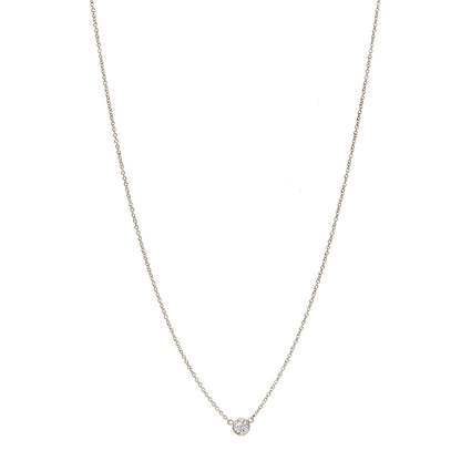 Tiffany 18K Yellow Gold Diamond .21ct Elsa Peretti Diamonds by the Yard Pendant Necklace 1 of 9