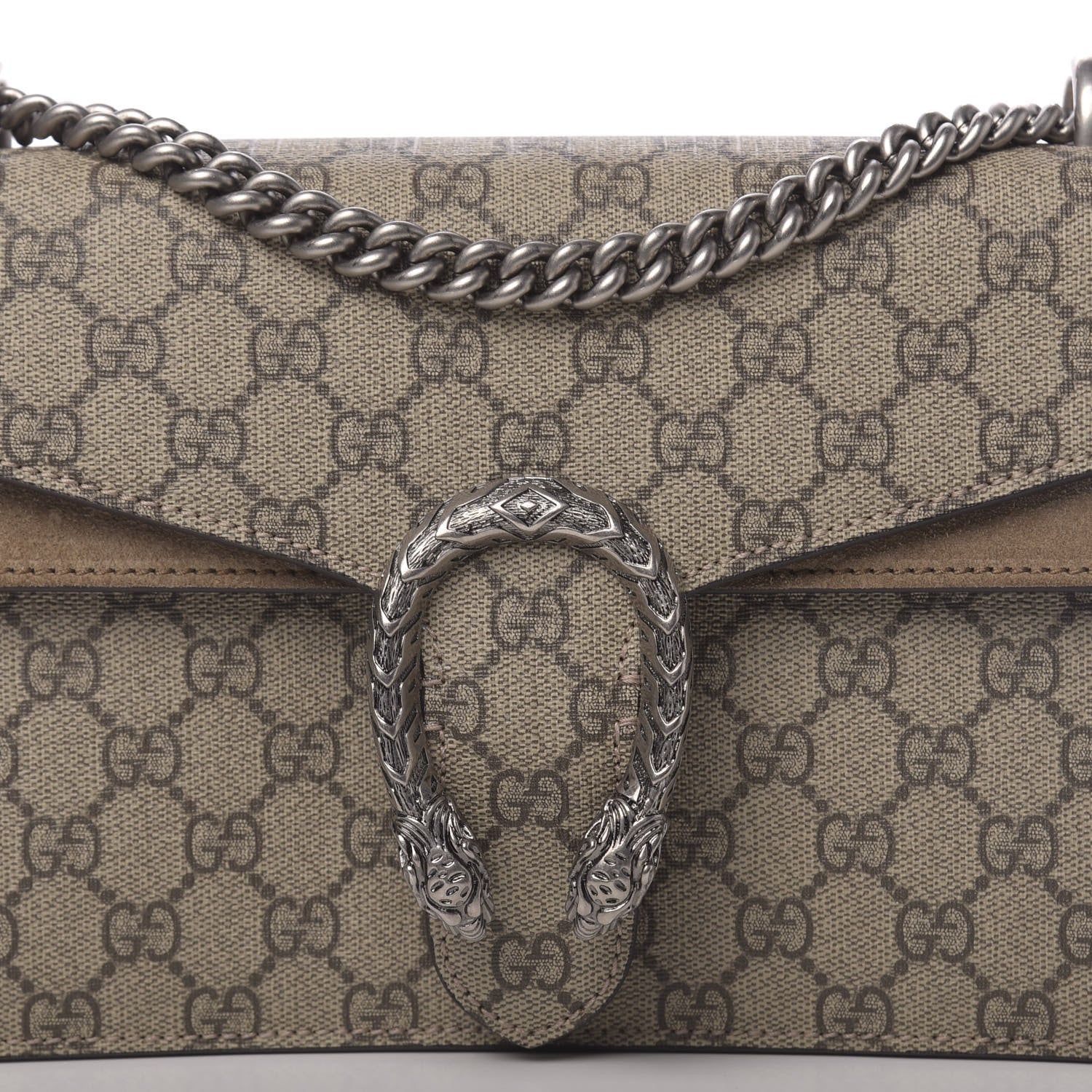 Gucci GG Supreme Monogram Small Dionysus Shoulder Bag Taupe 8 of 11