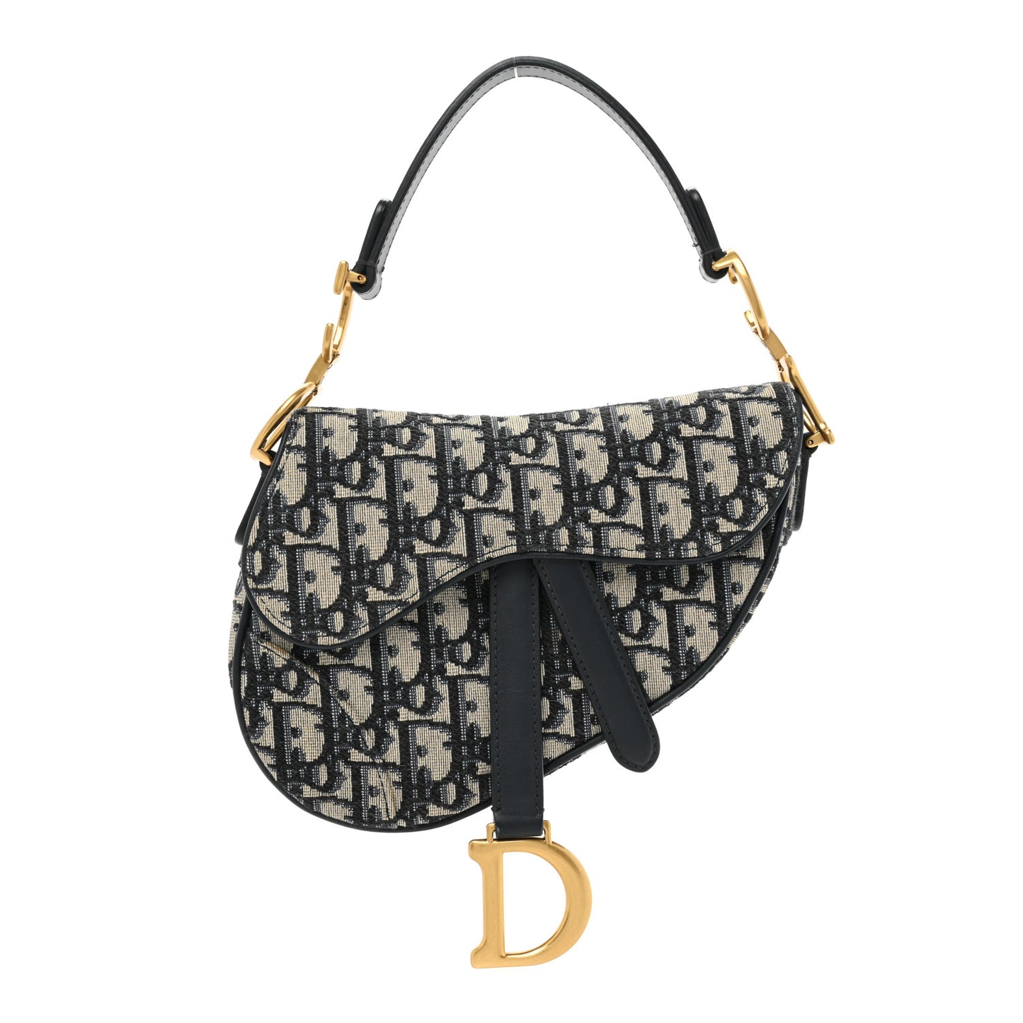 Oblique Mini Saddle Bag Blue