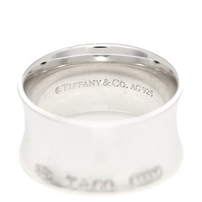 Tiffany Sterling Silver Wide 1837 Ring 62 10 4 of 7