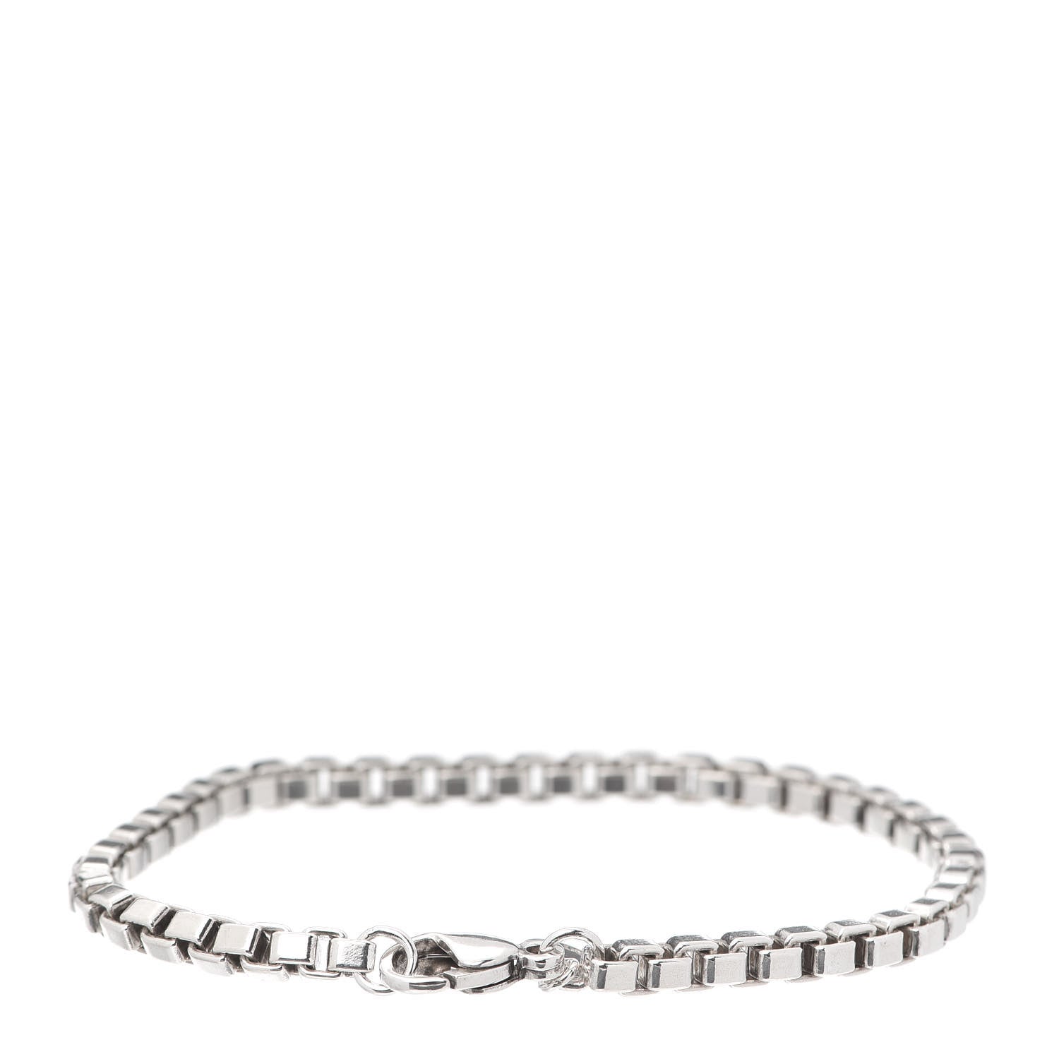 Tiffany Sterling Silver 4mm Venetian Link Bracelet 3 of 6