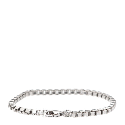 Tiffany Sterling Silver 4mm Venetian Link Bracelet 3 of 6