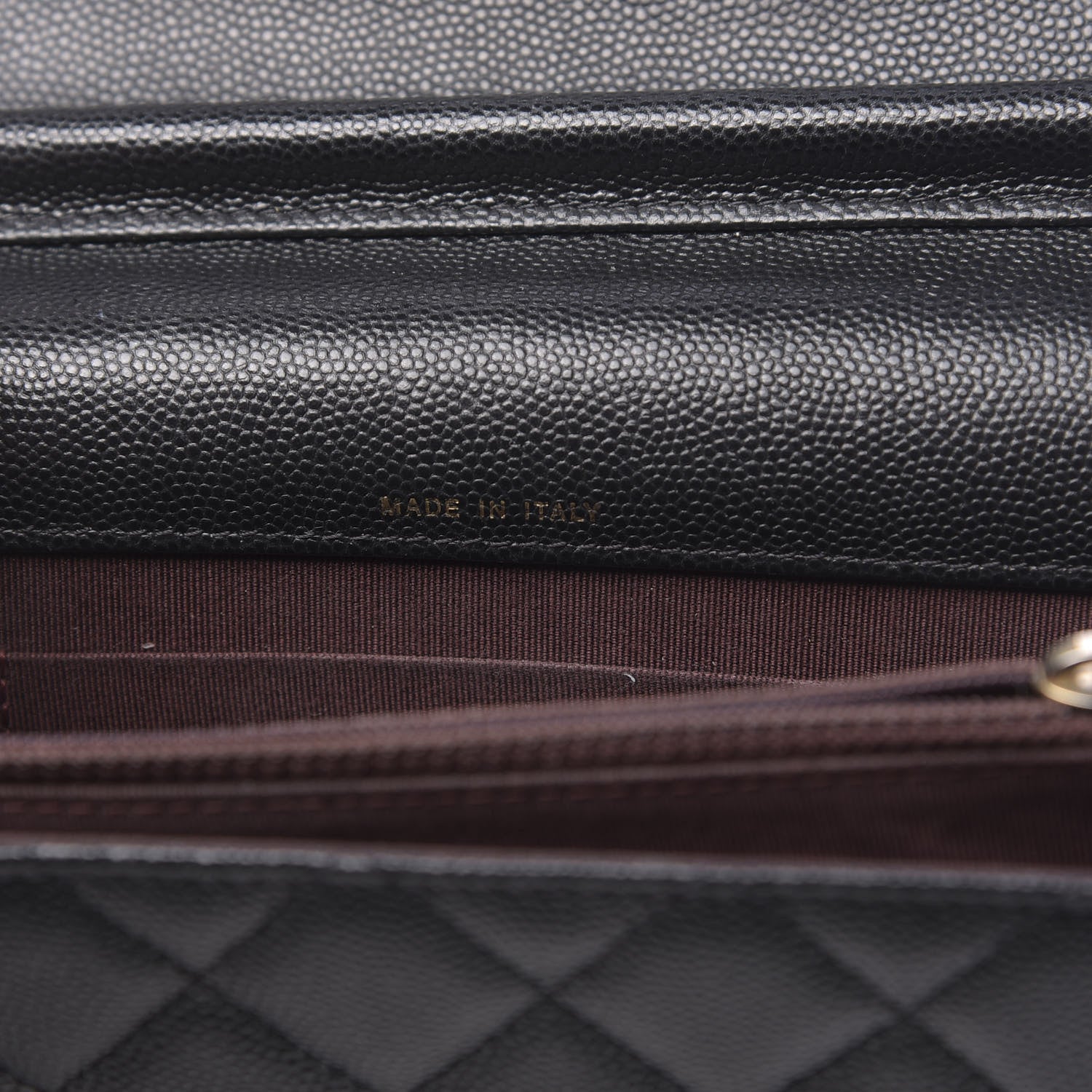 Chanel Caviar Quilted Square Wallet On Chain WOC Black 7 of 12