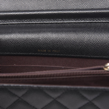 Chanel Caviar Quilted Square Wallet On Chain WOC Black 7 of 12