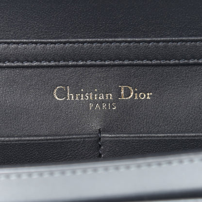 Christian Dior Metallic Patent Micro-Cannage Mini Diorama Flap Bag Silver 7 of 13
