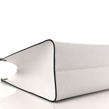 Louis Vuitton Epi Onthego MM White 3 of 8