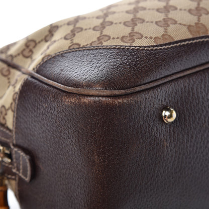 Gucci Monogram Bamboo Boston Dark Brown 11 of 13