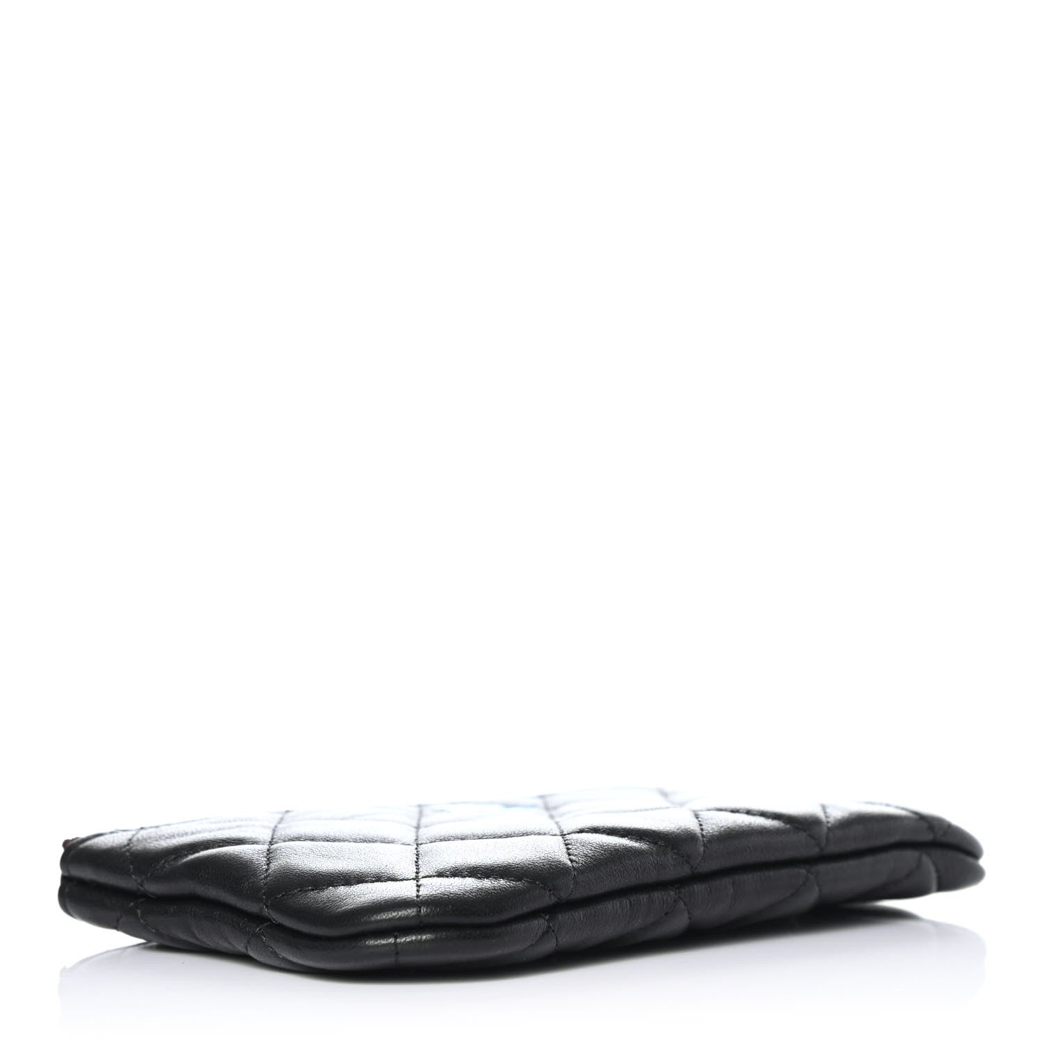 Chanel Lambskin Quilted Small Cosmetic Case Black 3 of 4