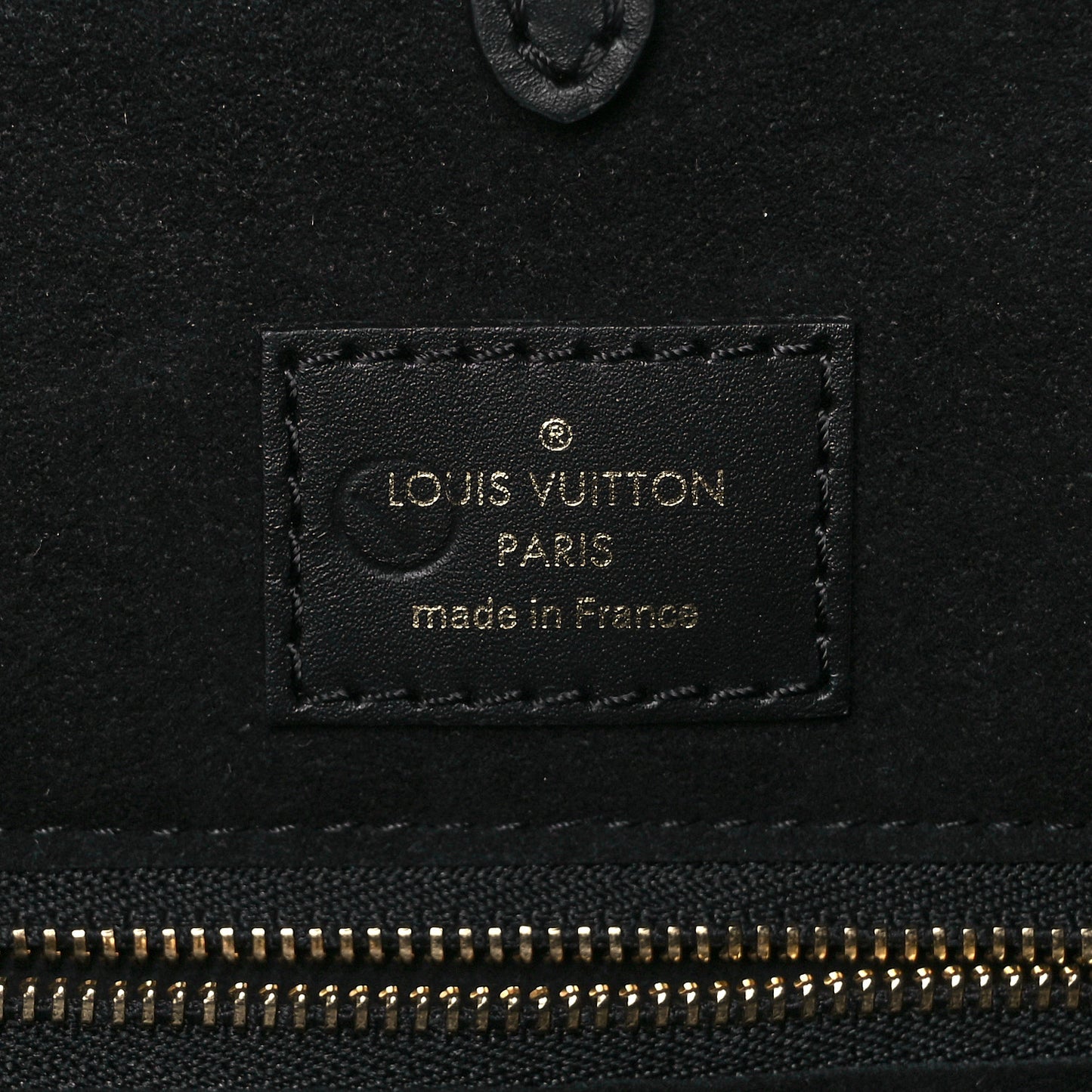 Calfskin Monogram Fold Tote PM Cream Khaki Black