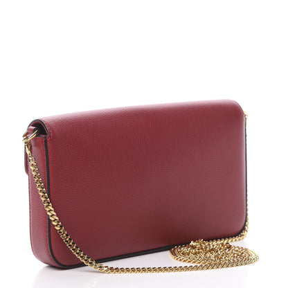 Fendi Vitello Cruise F is Fendi Envelope Wallet on Chain with Pouches Fragola 4 of 12