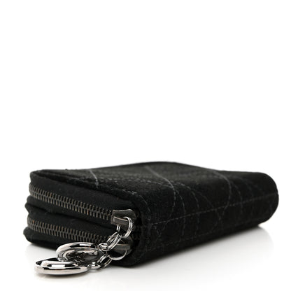 Christian Dior Suede Cannage 6 Key Holder Coin Wallet Black 4 of 11