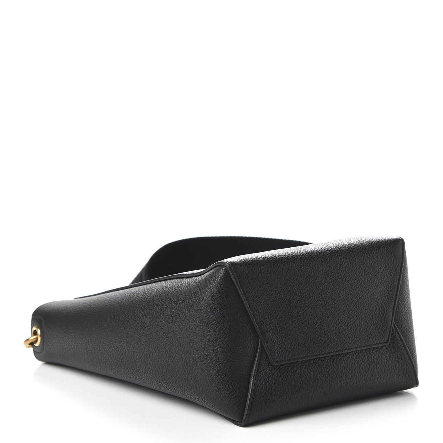 Soft Grained Calfskin Small Sangle Bucket Bag Black