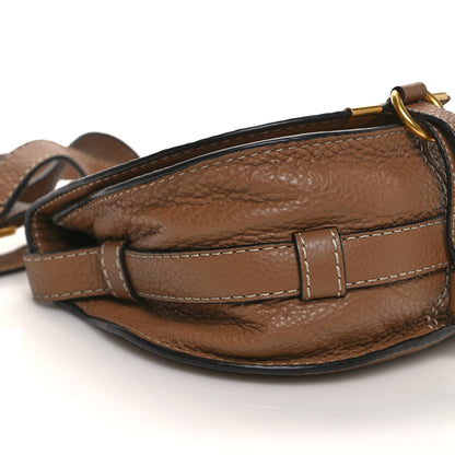 Chloe Calfskin Mini Marcie Round Crossbody Bag Nut 10 of 13