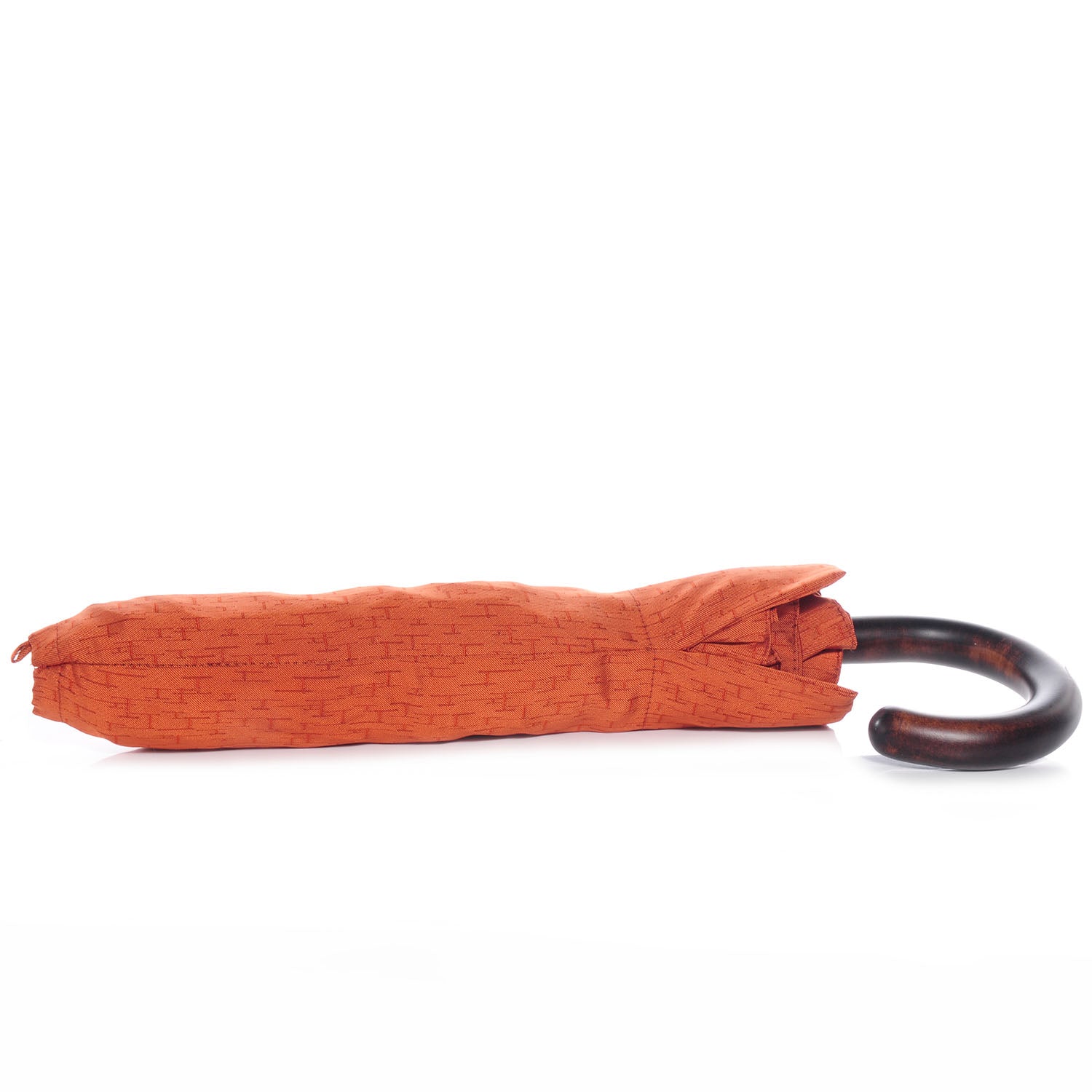 Hermes Jacquard Canvas Pluie De H Folding Umbrella Orange 69541
