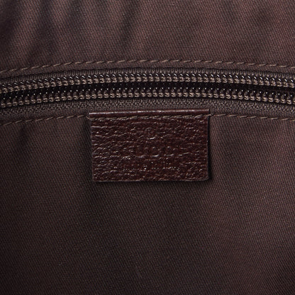 Gucci Monogram Medium Half Moon Hobo Dark Brown 8 of 8