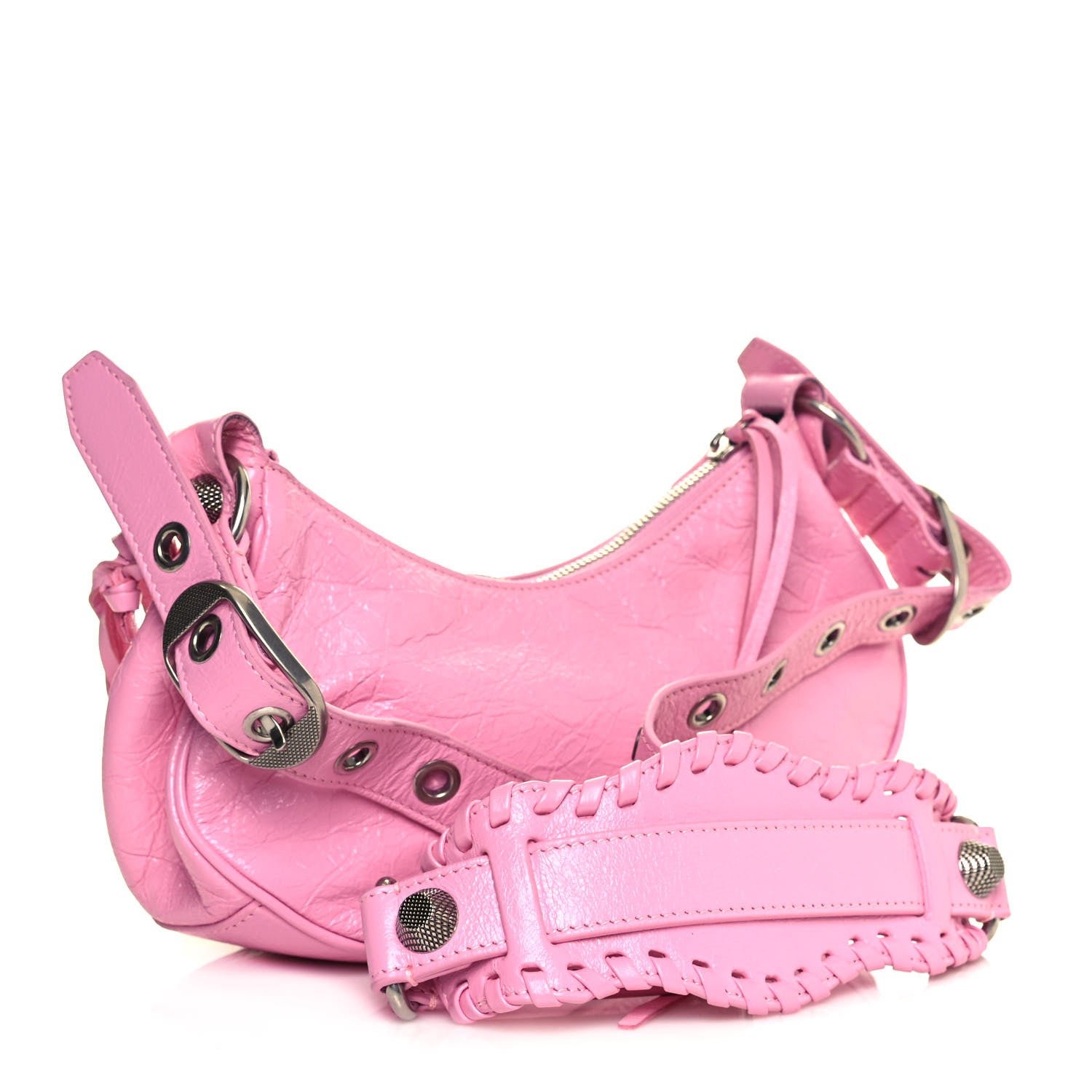 Balenciaga Agneau Arena Le Cagole Shoulder Bag XS Candy Pink 3 of 9