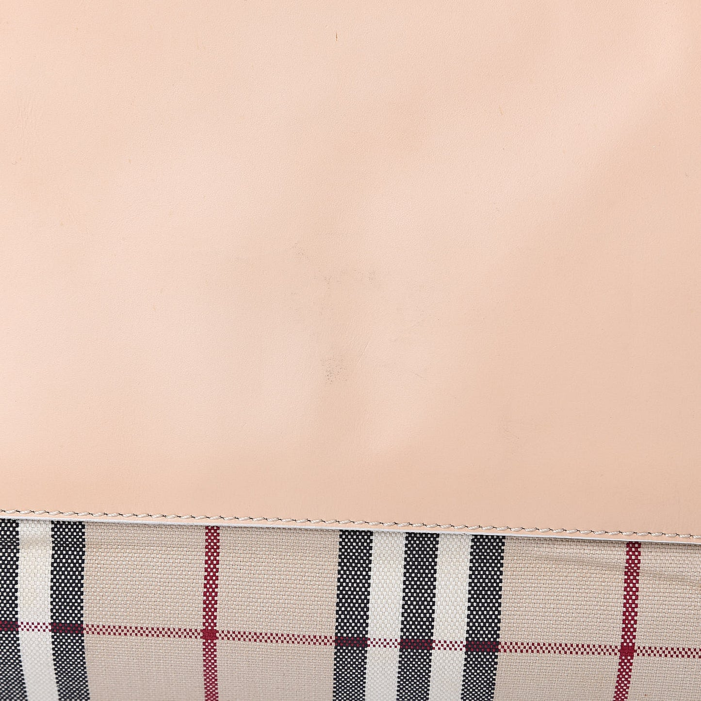 Canvas House Check Front Pocket Tote Beige