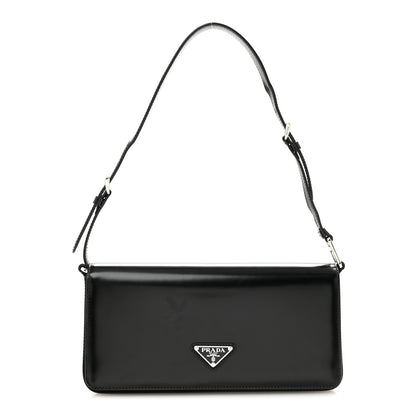 Prada Spazzolato Femme Flap Shoulder Bag Black 1 of 13