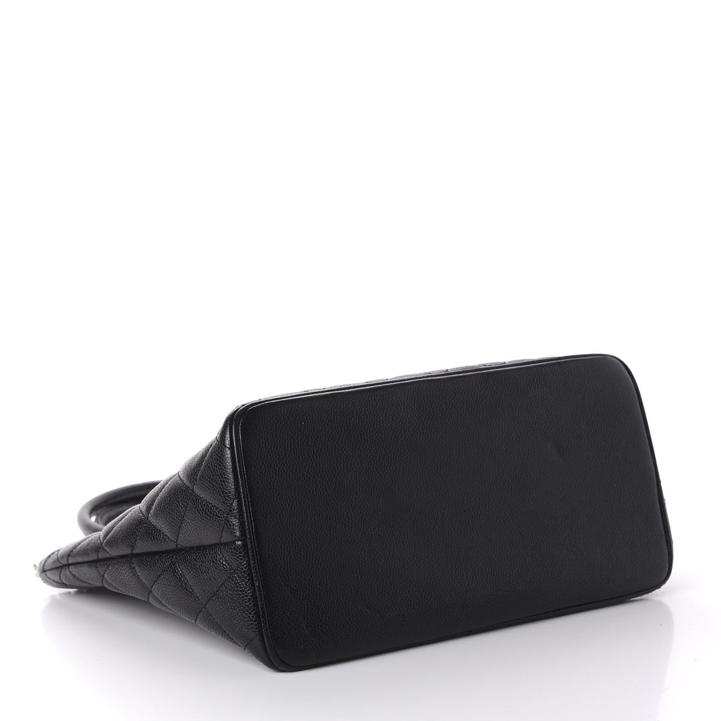 Caviar Quilted Medallion Tote Black