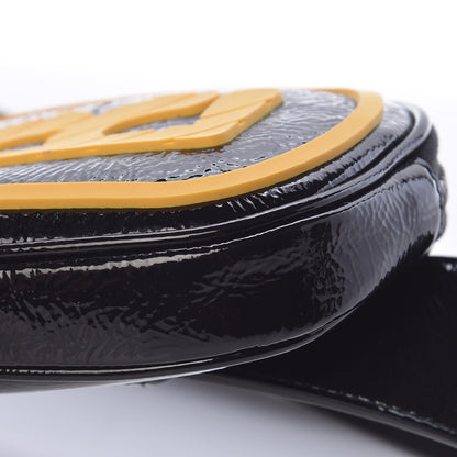 Gucci Patent Rubber Game Patch Logo Belt Bag 75 30 Black 10 of 10