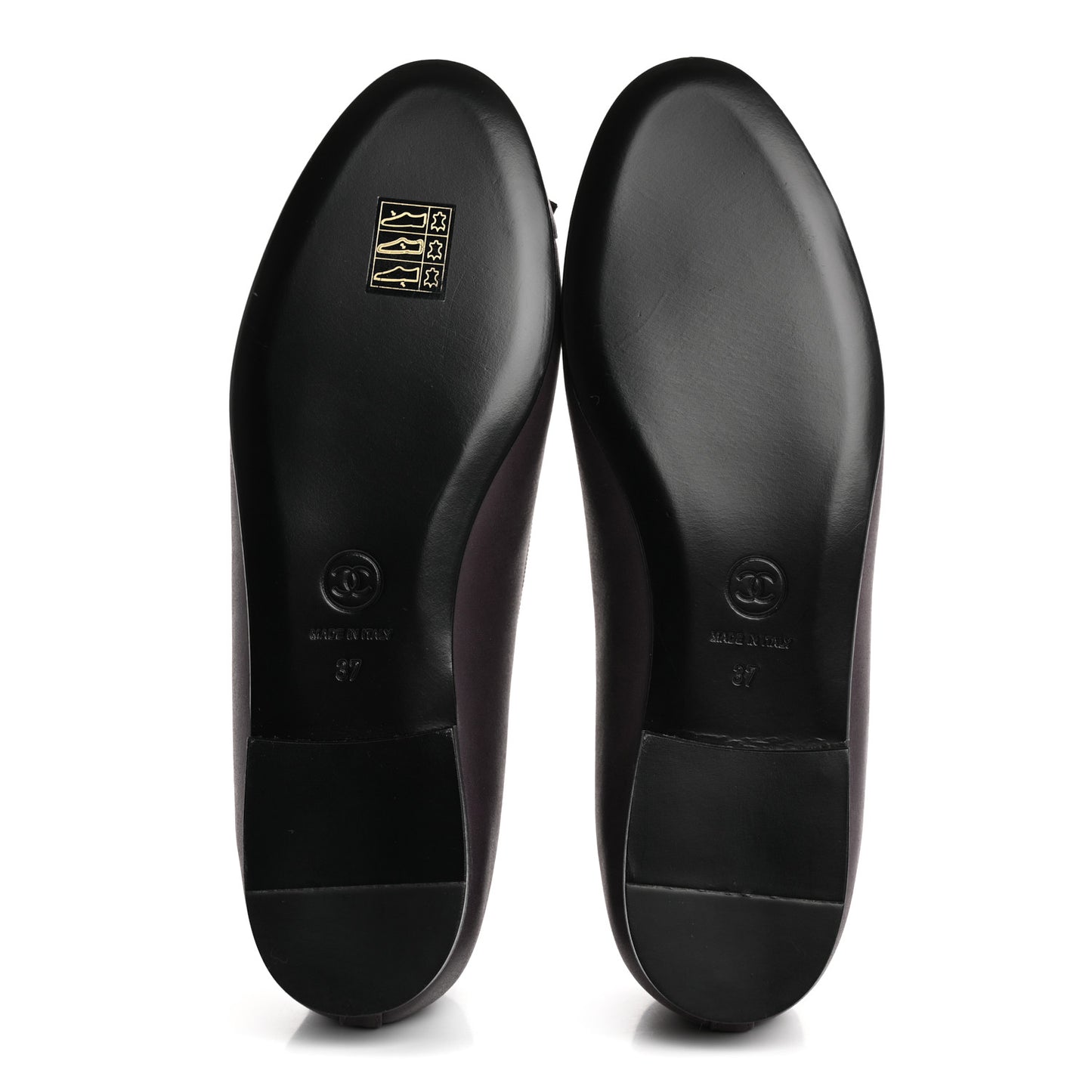 Lambskin Cap Toe Ballerina Flats 37 Purple