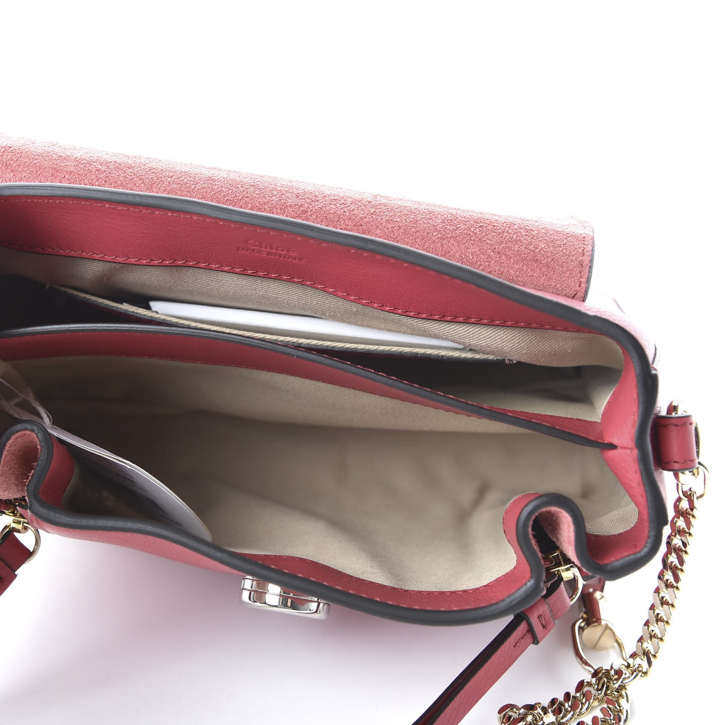 Calfskin Mini Faye Day Shoulder Bag Scarlet Pink