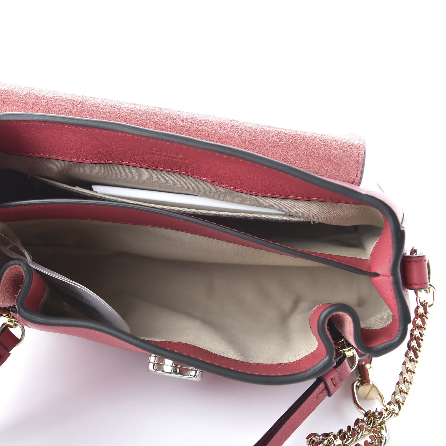 Chloe Calfskin Mini Faye Day Shoulder Bag Scarlet Pink 5 of 9