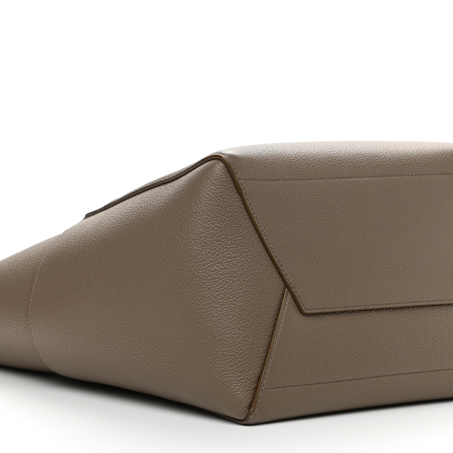 Celine Soft Grained Calfskin Sangle Bucket Bag Taupe 8 of 9