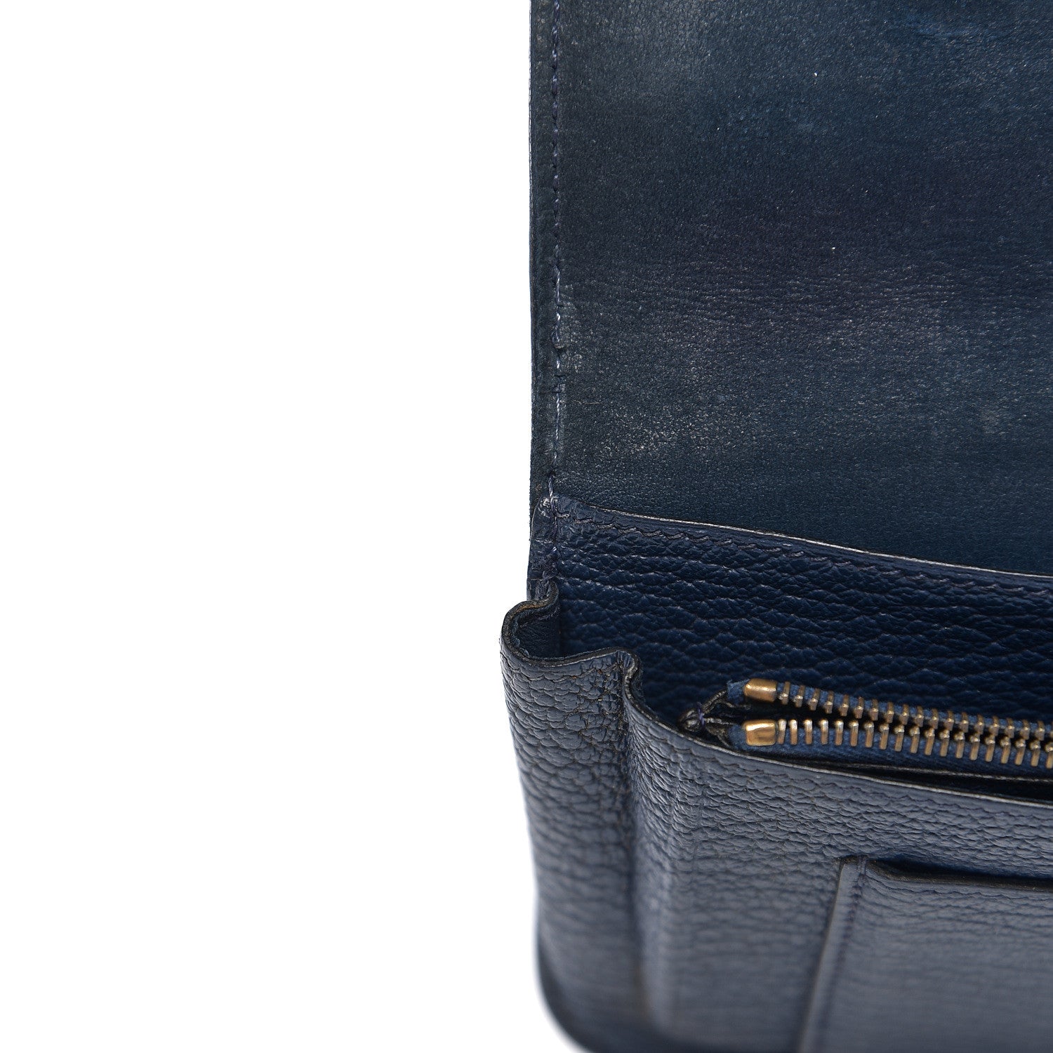 Hermes Chevre Mysore Dogon Duo Wallet Bleu De Prusse 9 of 10