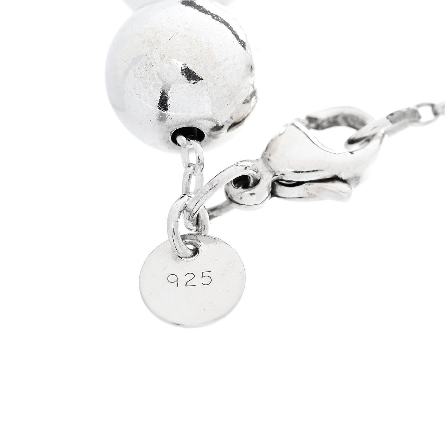 Sterling Silver 10mm Hardwear Ball Bracelet