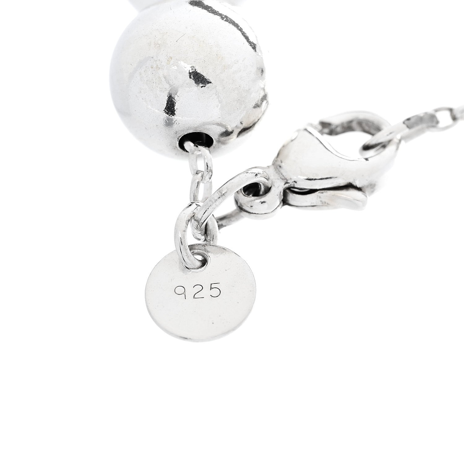 Tiffany Sterling Silver 10mm Hardwear Ball Bracelet 5 of 5