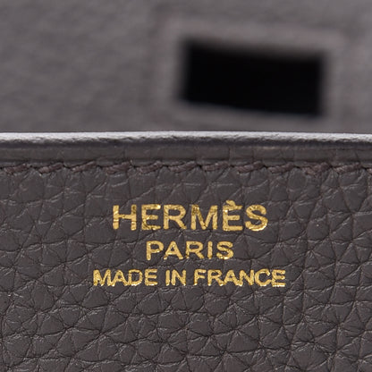 Hermes Togo Birkin 25 Etain 6 of 11