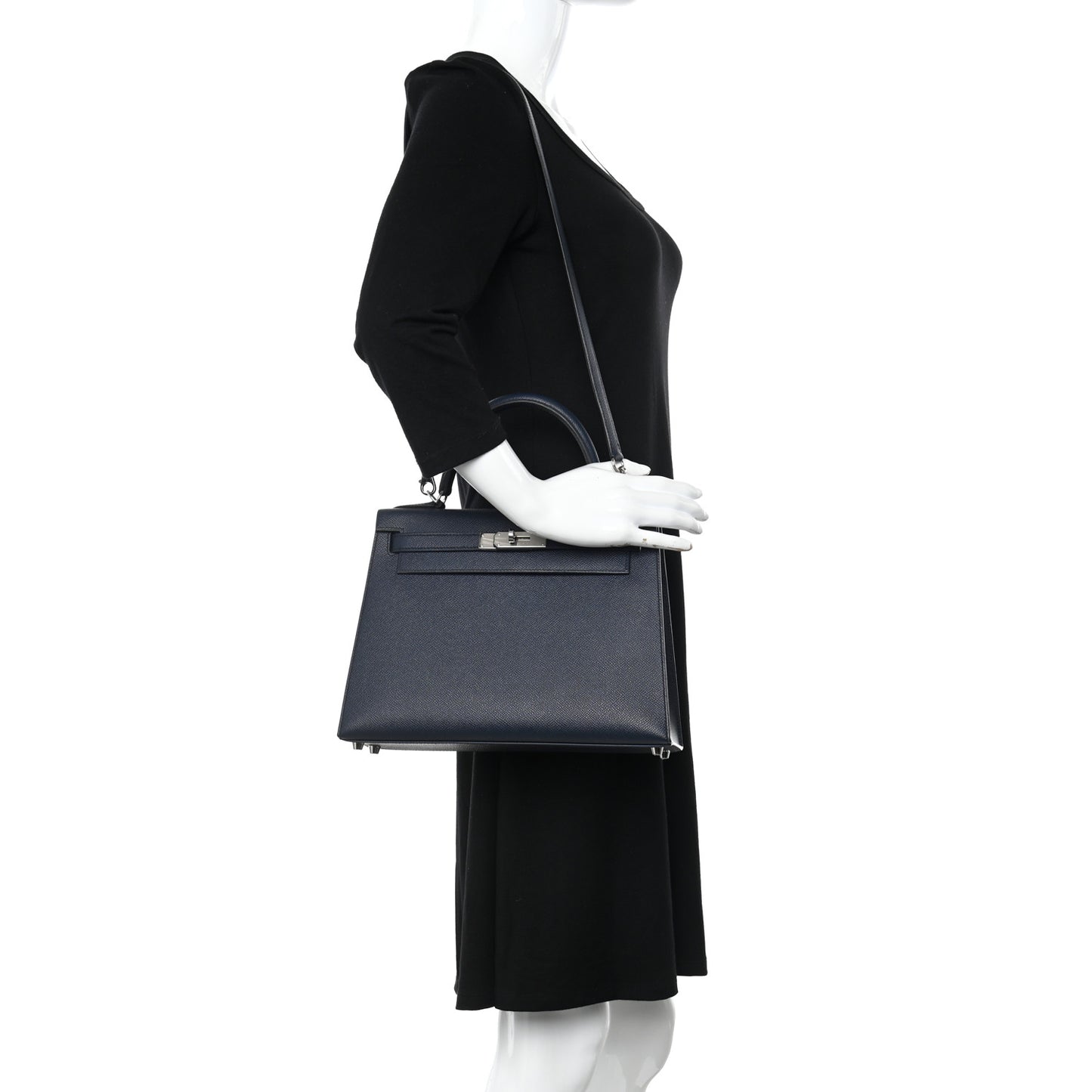 Epsom Kelly Sellier 28 Bleu Indigo